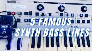 5 Famous Synth Bass Lines