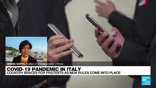 Covid-19 in Italy: Country braces for protests as new rules come into place • FRANCE 24 English