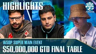 HIGHLIGHTS | WSOP Super Main Event FT with $50M GTD | Paradise 2024