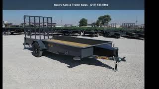 2022 Doolittle Utility Trailer 77X14 Solid Side Single Ax...