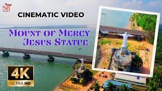 Mount of Mercy Jesus Statue Drone View || #yanam || #puducherry || #dronevideo