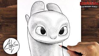 Step-by-Step Guide: How to Draw LIGHT FURY from How to Train Your Dragon