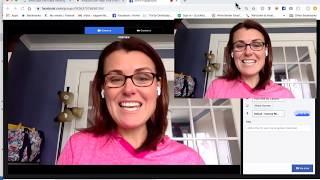 How to Share your Screen and your Face at the same time on Facebook LIVE