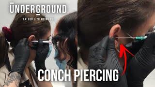 Conch Piercing [Underground Tattoos Enfield] #conchpiercing