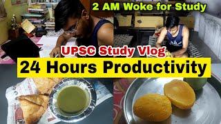 24 Hours Productive study vlog | A day in the life of a UPSC aspirant | UPSC study vlog | motivation