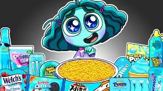 Inside Out 2 - ENVY Convenience Store BLUE Food Mukbang Animation | ASMR