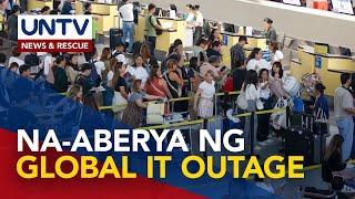 Ilang flights sa Pilipinas, kanselado dahil sa global IT outage; Mga banko, apektado rin