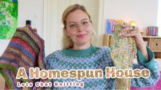 A Homespun House  Knitting Podcast  A finished Inge Sweater !