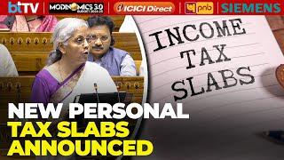 Budget 2024: FM Sitharaman Announces Revision In Personal Income Tax Slabs