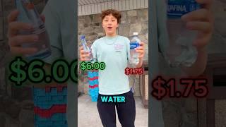 Expensive vs cheap water!! Which one is better?? #youtube #youtubeshorts