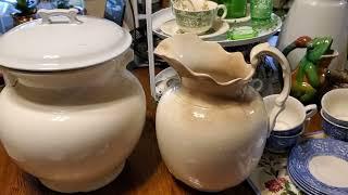 YARD SALE SATURDAY HAUL VINTAGE IRONSTONE  MARCH 9,2024 ️