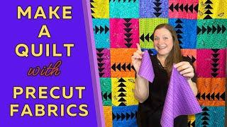 Let's Sew A Fun Quilt Using ONE Layer Cake and ONE Charm Pack