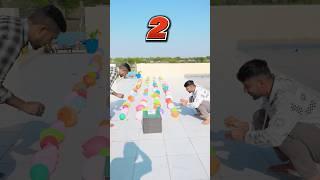 400 Balloon Popping Challenge Race #game #shorts #comedy