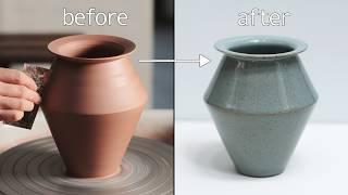 Throwing a Particularly Angled Vase — From Start to Finish