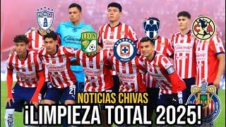 ¡AMAURY NO QUIERE SUELDOS ALTOS! Los 5 JUGADORES que BUSCAN SACAR de CHIVAS | BAJAS INVIERNO 2025