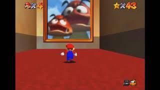 Super Mario 64 jumping into paintings MEME