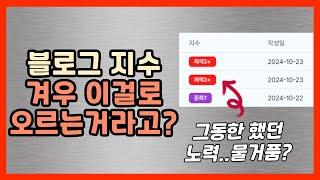 네이버 블로그 지수 100% 올리는 방법(스댓체 꼼수)