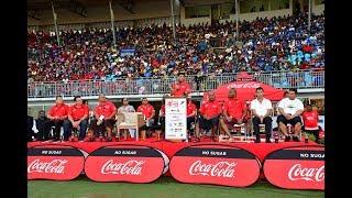 Fijian Acting Prime Minister Hon. Aiyaz Sayed-Khaiyum officially closes the 2018 Coca-Cola Games.