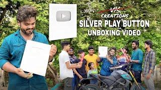 SILVER PLAY BUTTON  || Unboxing Video || 125K Subscribers || VK creations || Thank you so much All