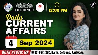 4 September Current Affairs 2024 | Daily Current Affairs | Current Affairs Today