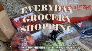 홈플러스 마트직송 & 트레이더스 홀세일클럽 | 매일 장보는 4인 가족 일상 장바구니 브이로그  Grocery Shopping with Korean Family of four