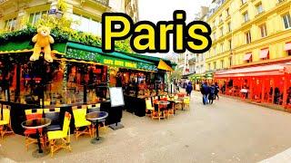 Paris France | Paris luxury street cafe walk |A Walk with Aziz 24 |July 16, 2024