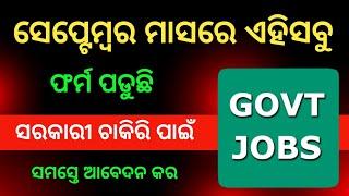 ଏମିତି ସୁଯୋଗ ହାତଛଡ଼ା କରନ୍ତୁ ନାହିଁ  Odisha Govt Job Recruitment 2024 | Govt Job Vacancy 2024