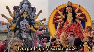 Durga Puja Visarjan 2024 | Kolkata Babughat | Maa Durga Idols Immersion 2024