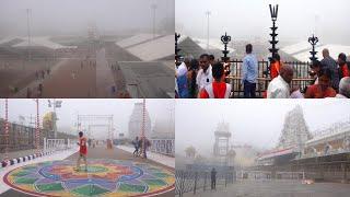 Surprising Foggy Weather At Tirumala Sri Venkateswara Swamy Temple Today