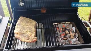 Smoked brisket and chicken on my barrel grill! 4th of July