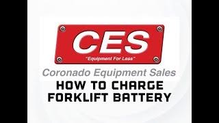 How to Properly Charge an Electric Forklift Battery | Coronado Equipment Sales