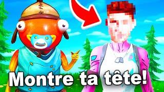 Je dis OUI à TOUT au BÉBÉ le plus MIGNON de Fortnite pendant 24H !  (je montre ma tête)