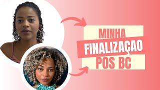 Primeira Finalização após meu Big Chop | Levei um susto  #cachosdevolta