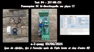 Test #4 : JSY-MK-231 DC-powermeter bidirectionnel avec CT clamp RS485/modbus RTU
