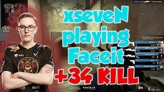 CS:GO - ENCE xseveN playing with 34 frags on Faceit * Mirage