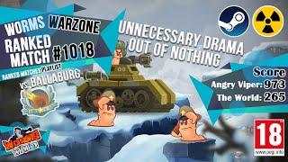 Ranked Match #1018: Ballaburg vs. Angry Viper (No. 58) | Worms W.M.D Warzone️