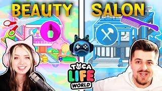 SCHÖNHEITSSALON in TOCA BOCA bauen! Katja VS Rene Beauty Salon!