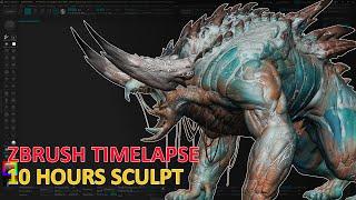 ZBRUSH Monster Sculpting Timelapse