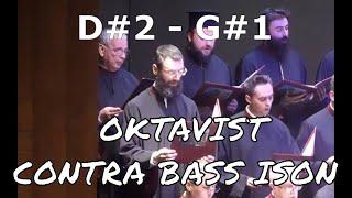 Contra Bass Ison D#2 to G#1 ll Oktavism in Christian Orthodox Church ll Oktavist Ioannis Tsoumaris