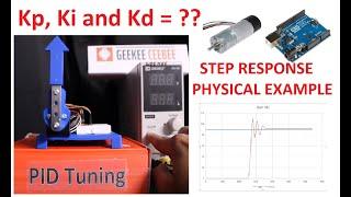 TUNING PID CNTLR | STEP RESPONSE | PHYSICAL SYSTEM DC MOTOR EXAMPLE
