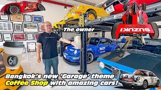 Bangkok's Brand New "Garage" Themed Coffee Shop Full of Amazing Cars! [6 Zero Garage & Roaster]