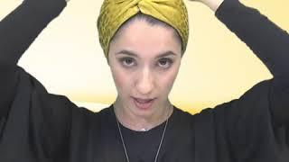 Tuto Foulard : Le turban satin prêt à enfiler