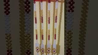 beautiful handmade pearl beaded side toran #madhuri creation ️