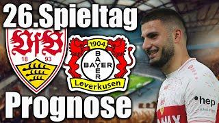 Stuttgart - Leverkusen  | 26. Spieltag 2024/25 | Prognose / Vorschau