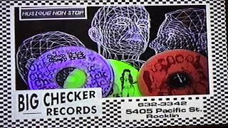 Big Checker Records - Blast From The Past - Vinyl Record Store Ad From The 90s Rocklin California