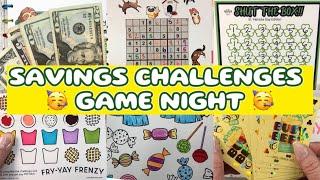 SAVINGS CHALLENGES GAME NIGHT‼️W/ FARMBOY‼️ Cash stuffing and saving for sinking funds! FUN!