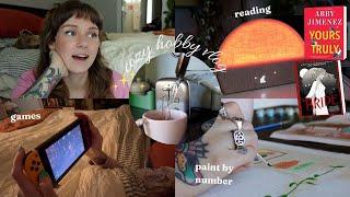 cozy hobby vlog ️️  an evening of relaxing activities