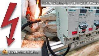 Siemens FI/LS Schalter in 1 TE -5SV1 &  5SM6 AFDD Brandschutzschalter -Funktionsweise & Installation