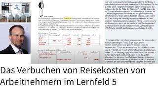 Das Verbuchen von Reisekosten von Arbeitnehmern im Lernfeld 5