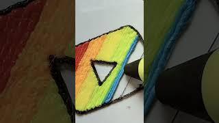 Making Multicolour Youtube logo With 3D Pen ▶️  #shorts